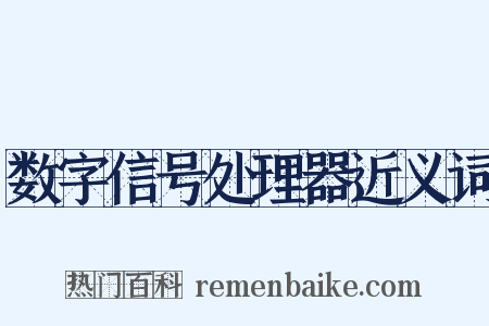 数字信号处理器近义词是什么意思的图片